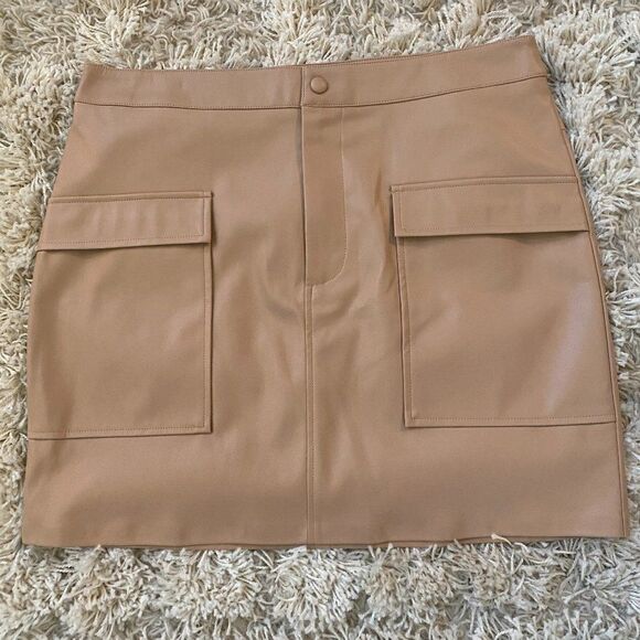 BB Dakota by Steve Madden Women's Faux Leather Too Late Skirt Y2K Size 12 NWOT - Picture 4 of 6